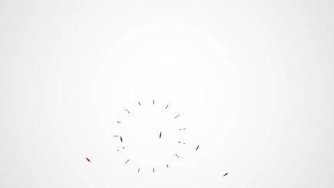 Red, white and blue looping animated background with fireworks and firecrackers for advertising and social media. Template to be used with custom text overlay. Can be used horizontal or vertical.