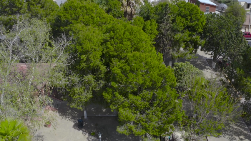 Guerrero Coahuila Mexico Downtown construction church