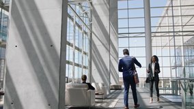 business people shaking hands african american businessman meeting female colleague in corporate office greeting with handshake welcoming client 4k - Powered by Shutterstock - Get 15% off with code: PIKWIZARD15