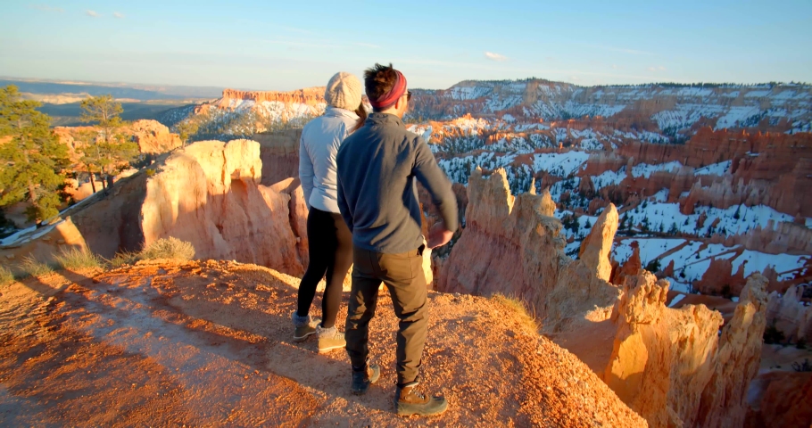 Close Up, Top of Arches National Park, Snowy Utah