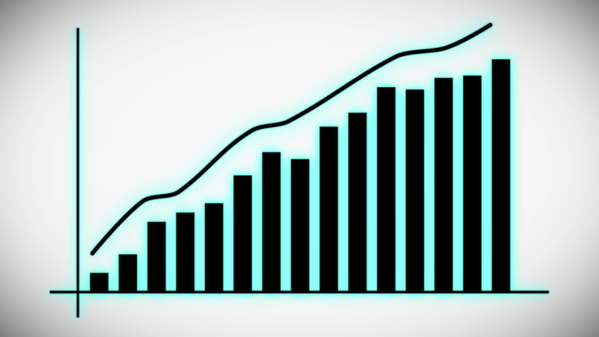 Growth graph on white background. Economic progress chart.
Bars infographic. Statistics and data analysis.Profit concept. Analysis graph for investment, currency,money or companies. 4K animation video | Shutterstock HD Video #1032495233