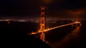 Sunrise time-lapse of the Golden Gate Bridge in San Francisco, CA