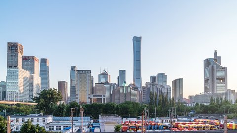 panoramic city skyline in beijing china
