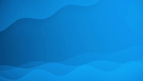 An abstract animation of blue waves flowing endlessly. The video loops so you can repeat it seamlessly. You can easily add your own texts on top of this video background. It has a smooth motion.