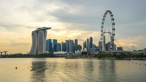 Marina Bay Singapore City Skyline Stockvideos Filmmaterial 100 Lizenzfrei Shutterstock