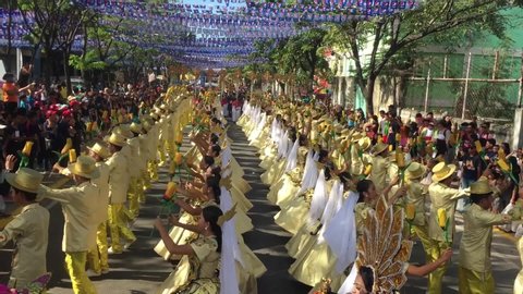 Cebu, Philippines - 05 28 2019: Sinulog Festival,Cebu City