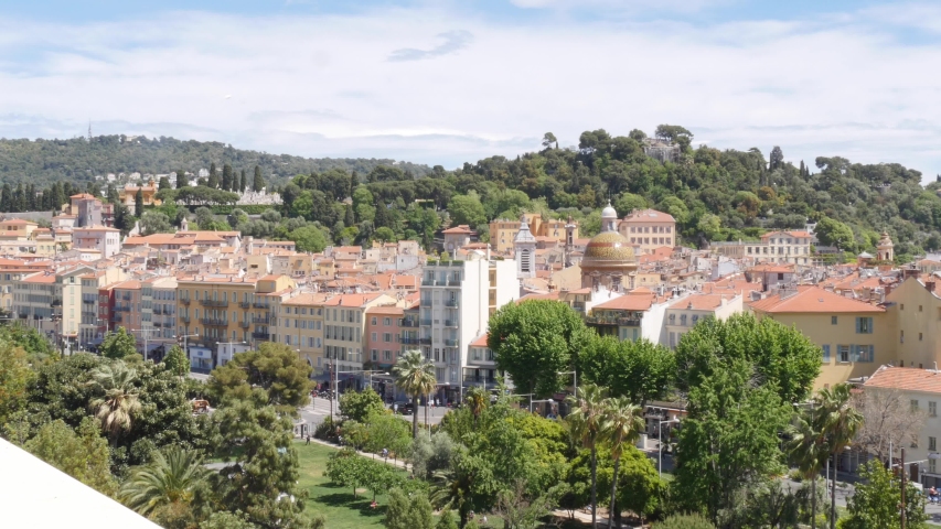 The skyline of Nice, France