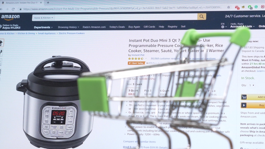 Mini Shopping Cart And Amazon Stock Footage Video 100 Royalty Free Shutterstock