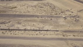 Long oil pipeline in the desert aerial footage (4K) - Powered by Shutterstock - Get 15% off with code: PIKWIZARD15