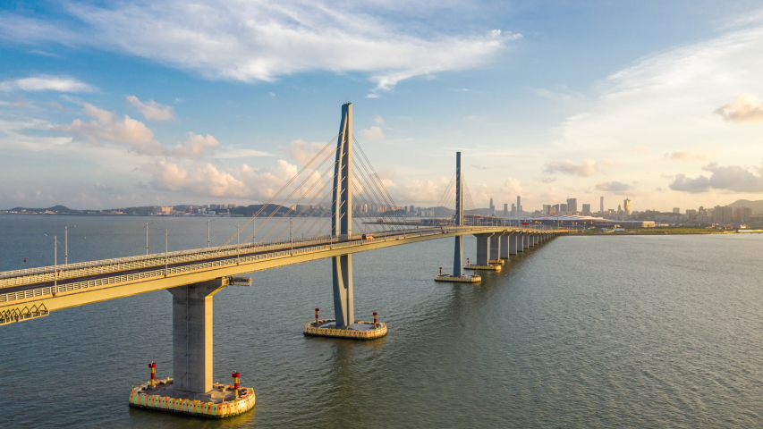 Hyperlapse Of Hong Kong-Zhuhai-Macao Bridge