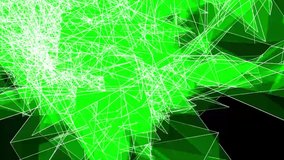 This is a computer-generated image of a bunch of green and white lines and shapes against a black background. - Powered by Shutterstock - Get 15% off with code: PIKWIZARD15