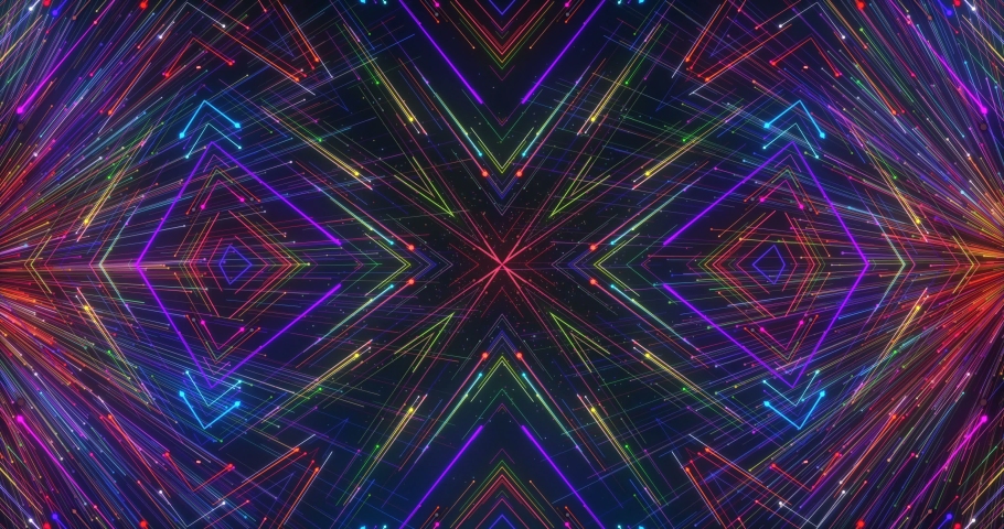 Colorful Line Particles Background. Vj Line Particles Background 4K. Vj Colorful Line Bakcground Loop.