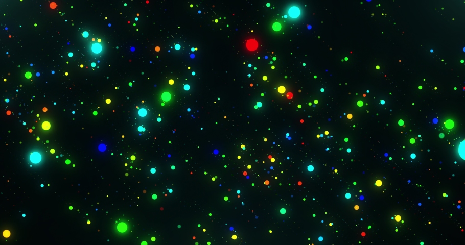 Colorful Particles Background. Vj Particles Background 4K. Vj Colorful  Bakcground Loop.