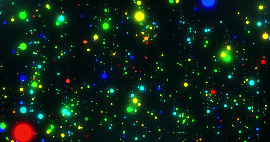 Colorful Particles Background. Vj Particles Background 4K. Vj Colorful  Bakcground Loop.