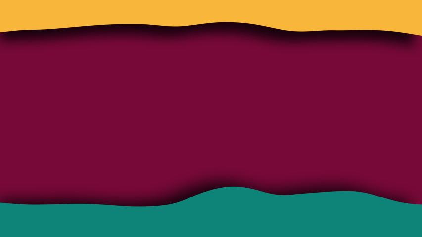 Simple waves colored shapes with layers, 3d rendering modern creative, computer generated