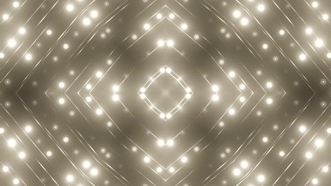 Fractal golden kaleidoscopic background. Background motion with fractal design. Disco spectrum lights concert spot bulb. More sets footage in my portfolio.