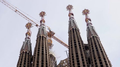 Barcelona/ Spain - July 7th 2019 : 
Sagrada Familia, Barcelona, Catalunya, Spain, 