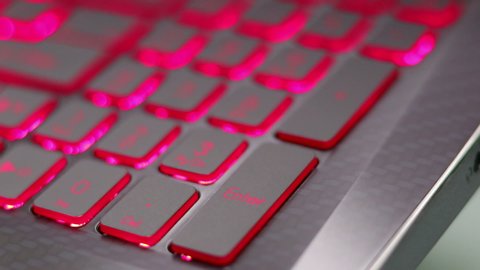 Black and red keyboard notebook background