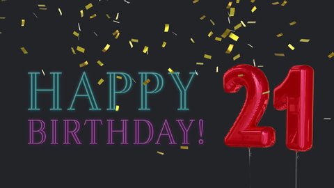 Happy Birthday Greeting Card Animation の動画素材 ロイヤリティフリー Shutterstock