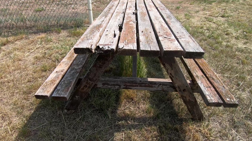 Sitting bench at a baseball field. ( 4k footage )