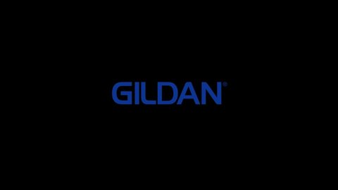 DORTMUND, NRW/GERMANY - JULY 7 2019: Editorial Animation Gildan Clothing