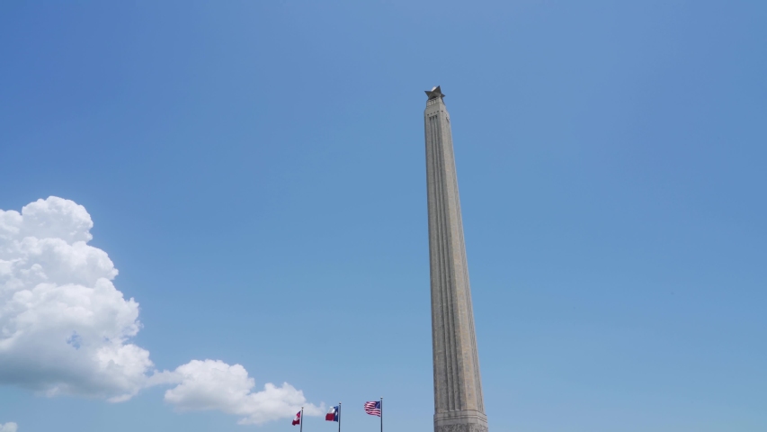 San Jacinto Battle Monument Wide Shot Houston, Texas