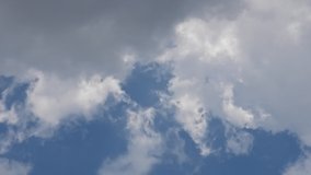 Super lapse of clouds during day time