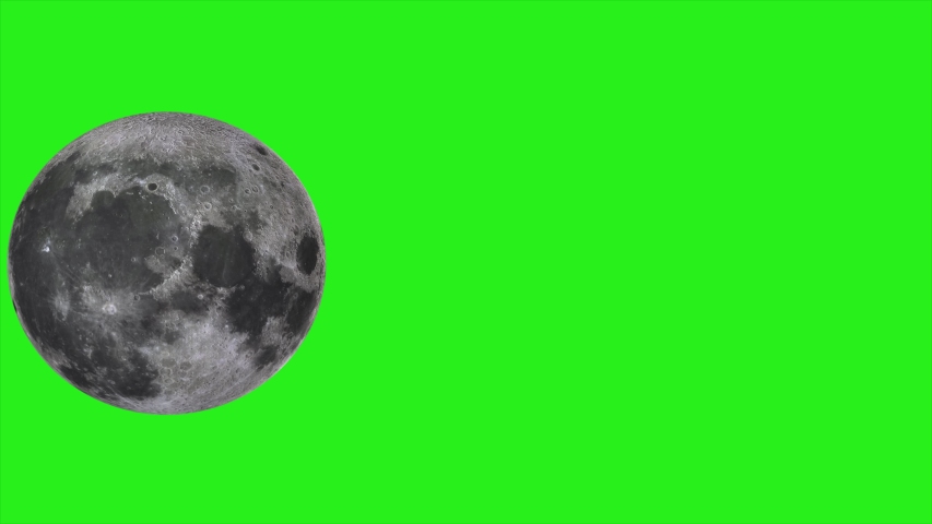 moon on green screen rotates around Stock Footage Video (100% Royalty ...