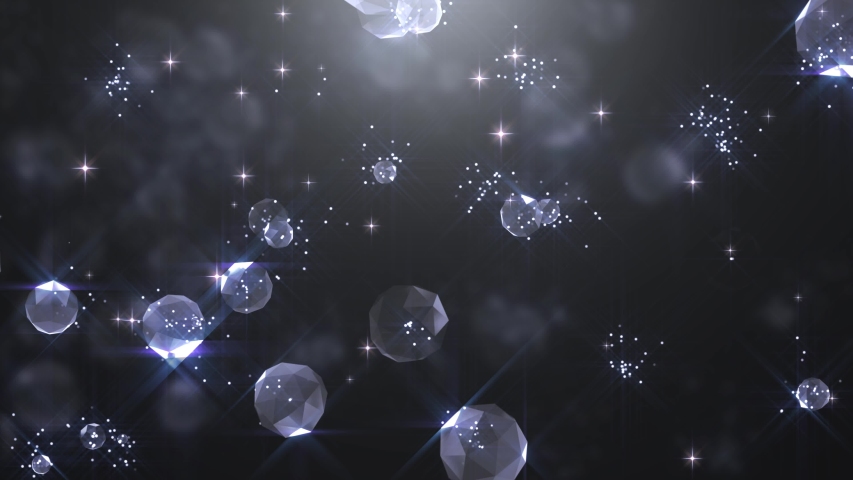 Diamond spinning. Diamonds on black background. Particle explosion. Seamless Loopable. 4k | Shutterstock HD Video #1032895820