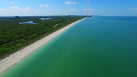 Barefoot Beach Bonita Springs FL drone aerial video 4k