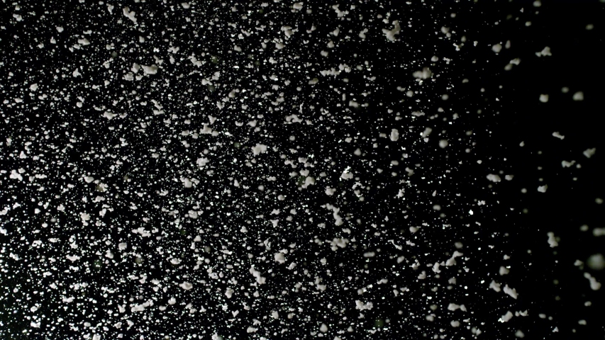 4K winter Snow, falling snow isolated on black background, composing, overlay, motion graphics, Large and small snow snowflakes effect, Isolated falling snow, Alpha, Intense, Storm, Christmas holiday