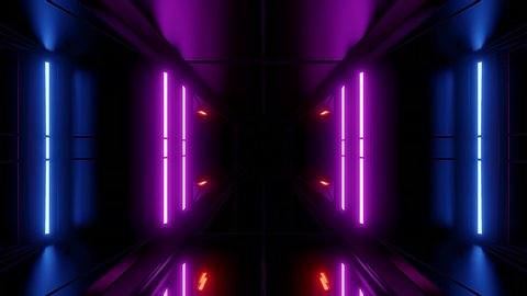 high reflective scifi tunnel wallpaper background vjloop 3d rendering