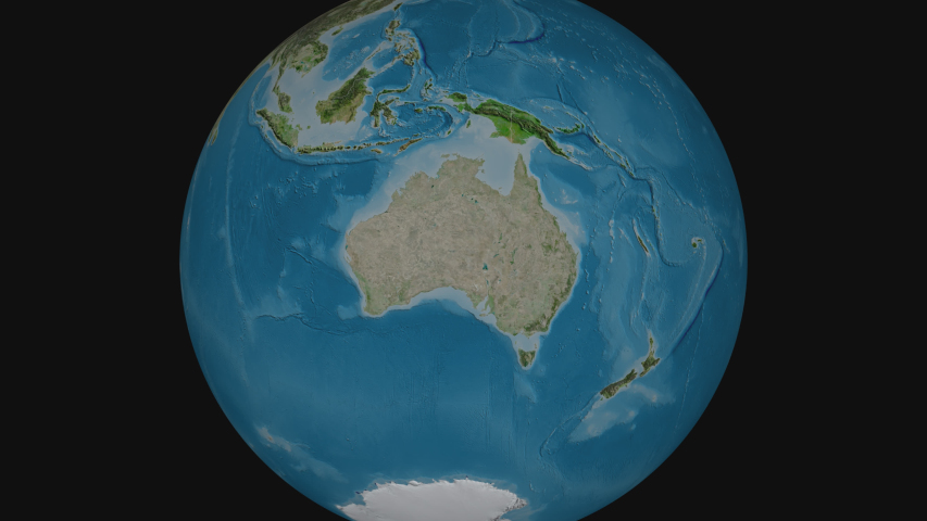 Northern Territory - territory of Australia with its capital zoomed on the satellite map of the globe