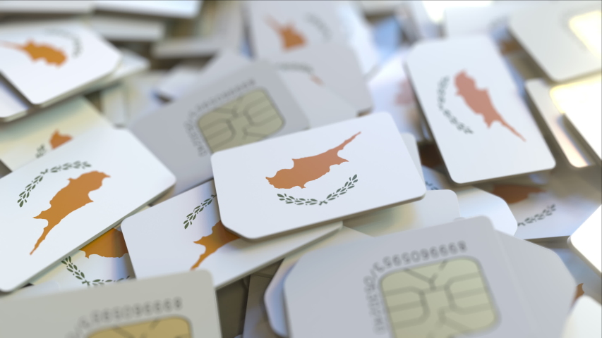 Visit Cards with Flag.
