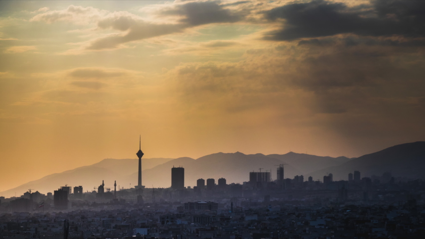 4K Tehran-Iran time-lapse with milad tower in the frame
cityscape timelapse of Tehran city from day to night with beautiful sunset. Royalty-Free Stock Footage #1033040666