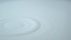 Drop of creamy milk falling and making ripples in slow motion filmed with high speed camera - Powered by Shutterstock - Get 15% off with code: PIKWIZARD15