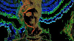 Digital pixel noise glitch art effect. Retro futurism 80s 90s dynamic wave style. Video signal damage with tv noise and old screen interference - Powered by Shutterstock - Get 15% off with code: PIKWIZARD15