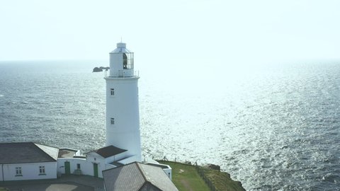 Cornish Coast Aerial Video chapel Porth