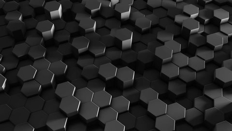 Abstract Hexagon Geometric Surface Loop 1a Stock Footage Video (100% ...
