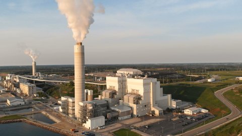 Aerial View Power Station Wisconsin Milwaukee Stock Photo 1465741823 