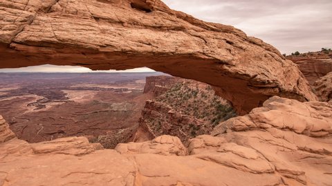 Canyonlands National Park Mesa Arch Sunset Time Lapse