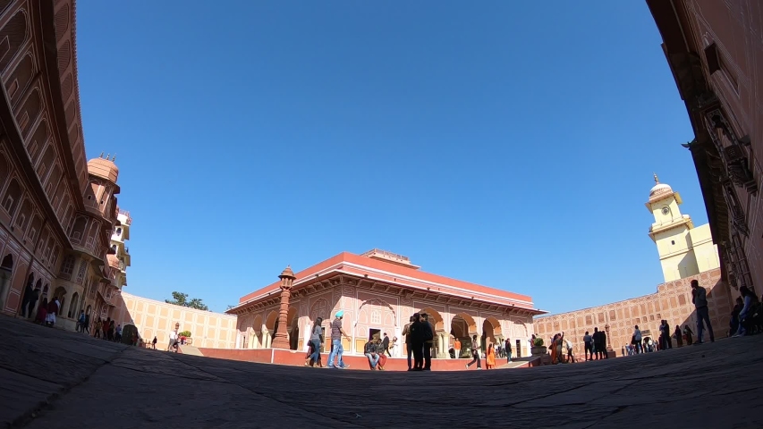 The palace was constructed by Maharaja Sawai Jai Singh II. As most structures in Jaipur this palace also reflects the fusion of Mughal and Rajput architecture.