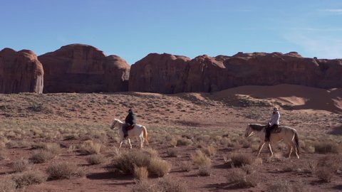 Horse riding activity in monument valley