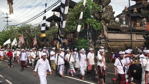 Bali, Indonesia / Indonesia - 11 20 2018: Bali Procession