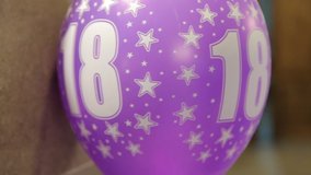 18th birthday party helium balloon - Powered by Shutterstock - Get 15% off with code: PIKWIZARD15