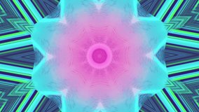 Charming kaleidoscope light leaks iridescent background. Best choice for your projectLooped animation.
