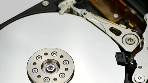 disassebled computer hard drive starting