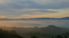 Tuscany landscape - timelapse