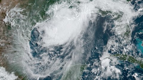 Hurricane Barry on weather radar and satellite over New Orleans