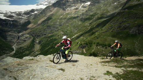 Pan Right to Left: Mountain Biking Towards the High Mountains of Val Poschiavo